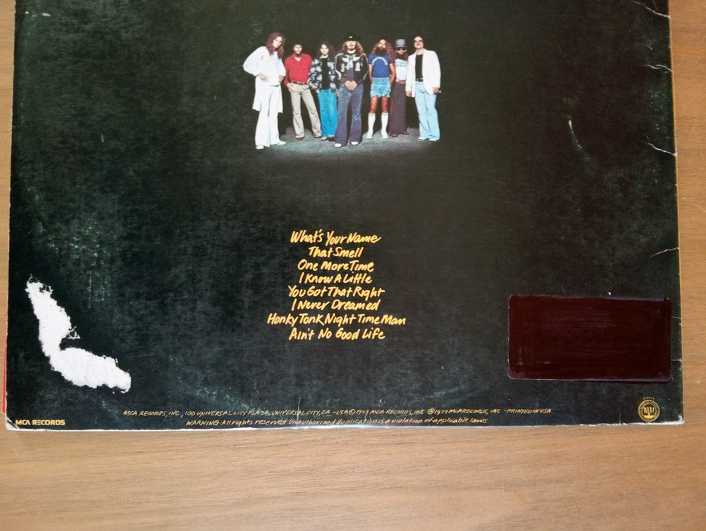 Lynyrd Skynyrd – Street Survivors Vinyl LP 1977 McA-3029 Flames Cover /1 Insert