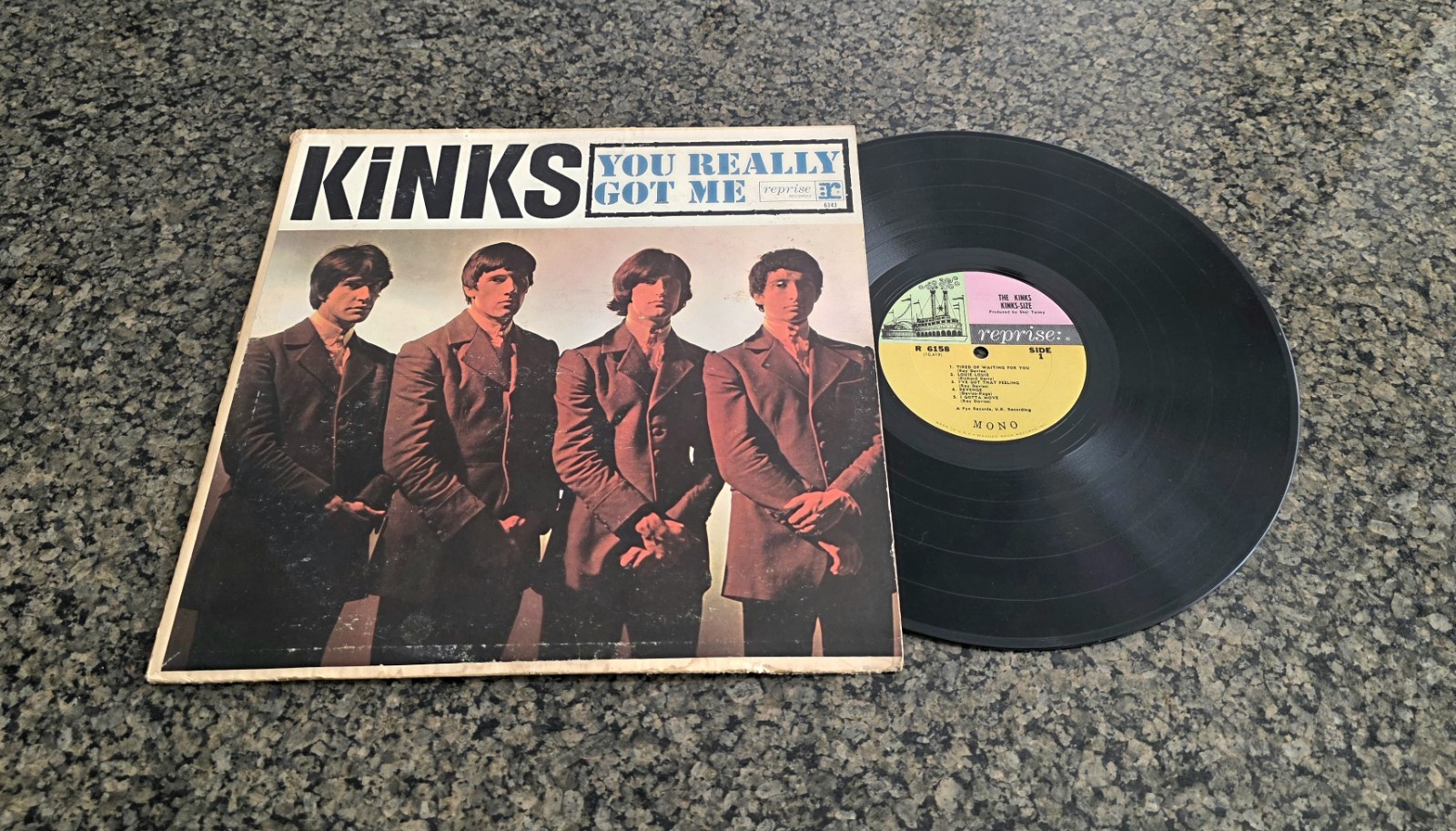 The Kinks You Really Got Me OG ’64 TRI-COLOR MONO Reprise 6143 R6158 lp rare vtg