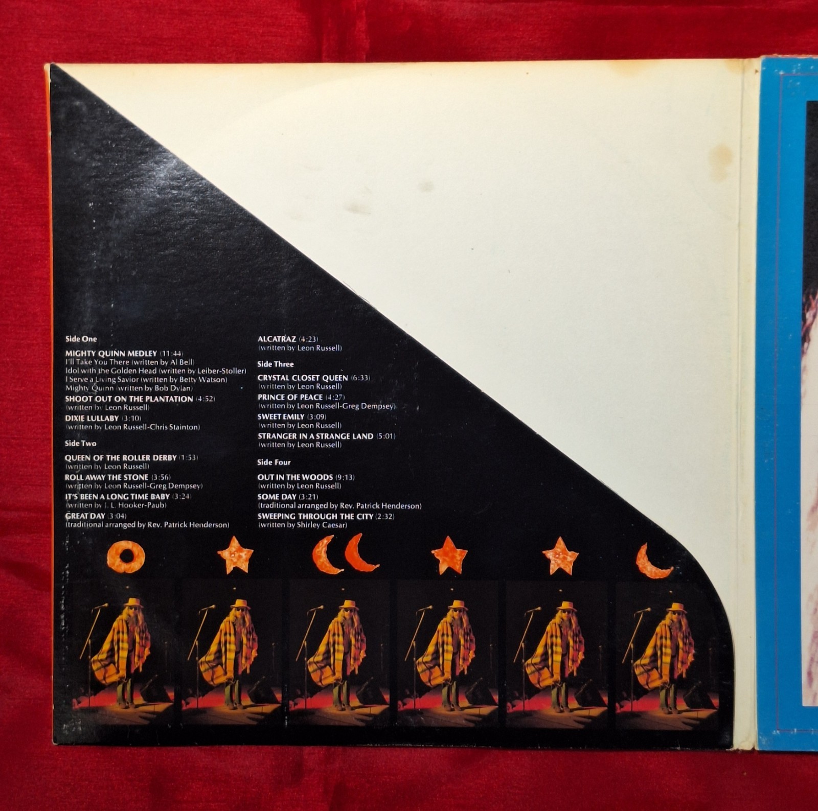 Leon Russell~Leon Live 1973 3xLP Vinyl STCO-8917 Shelter Trifold EX~ PLAYS GREAT