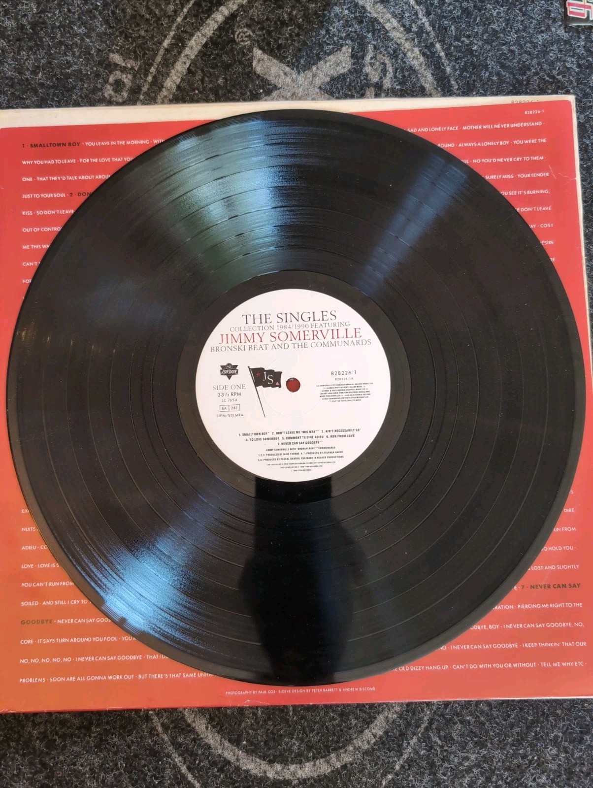 Jimmy Somerville Singles Collection Bronski Beat / Communards 1984/1990 S643