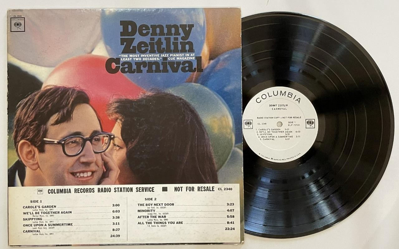 Denny Zeitlin Carnival LP EX Columbia Jazz (1964) Promo Charlie Haden