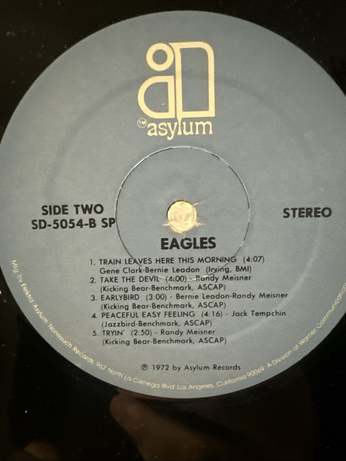 Eagles – Self Titled LP ~ 1972 Asylum Records – SD-5054 w/ Inner Sleeve