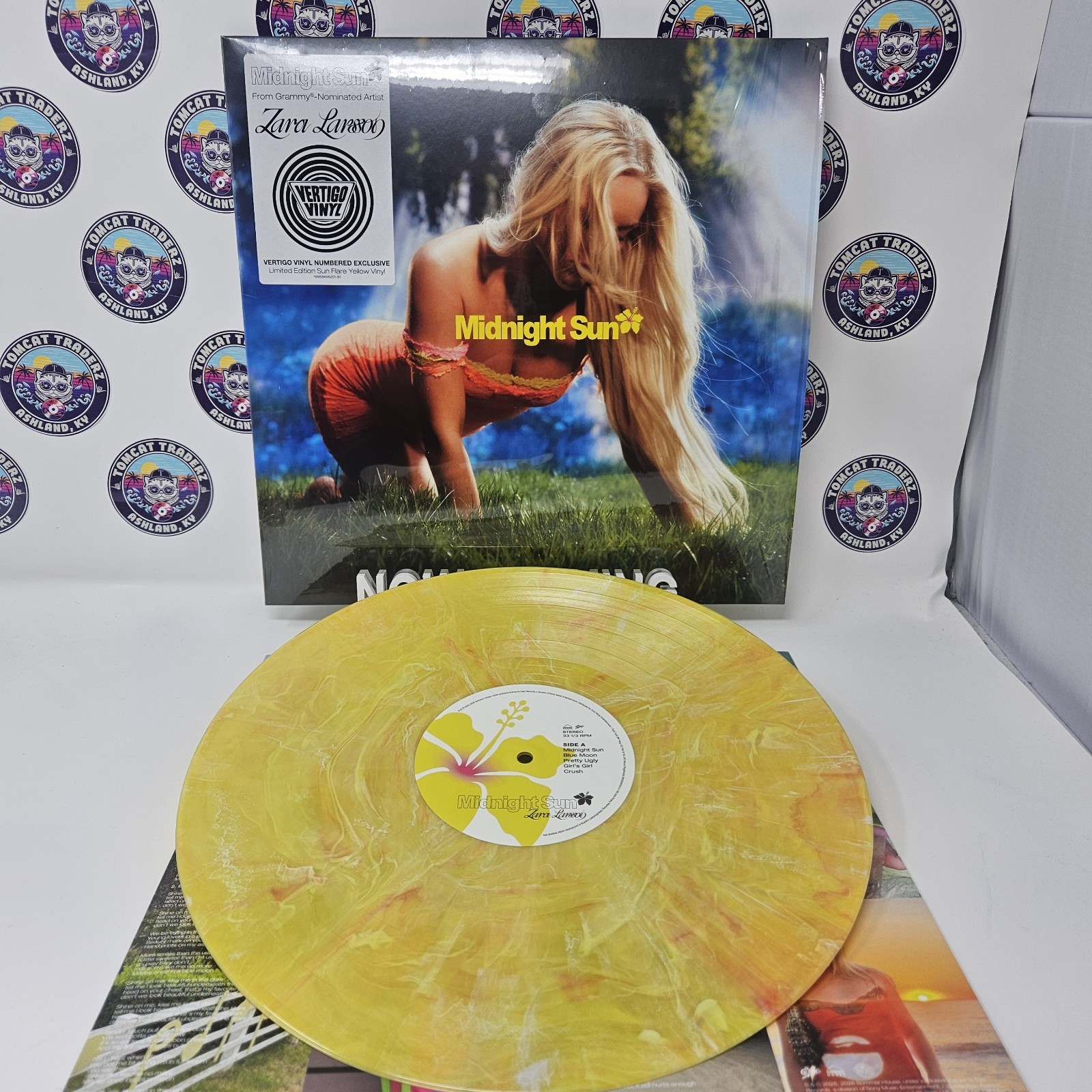 Larsson, Zara – Midnight Sun – Sun Flare Yellow VV Vertigo Vinyl NUMBERED Record