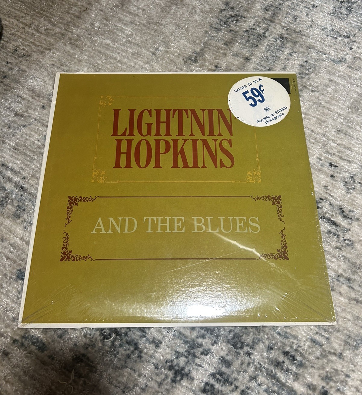Lightnin’ Hopkins – And The Blues SEALED GRAIL RARE 1962 Imperial LP 9211