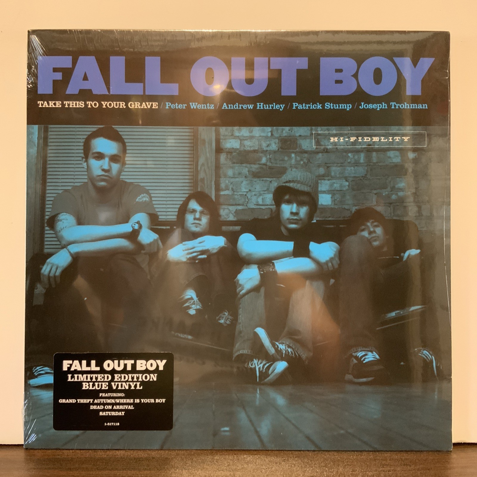 Fall Out Boy ‎– Take This To Your Grave, 2009 Limited Ed Blue Vinyl LP SEALED!