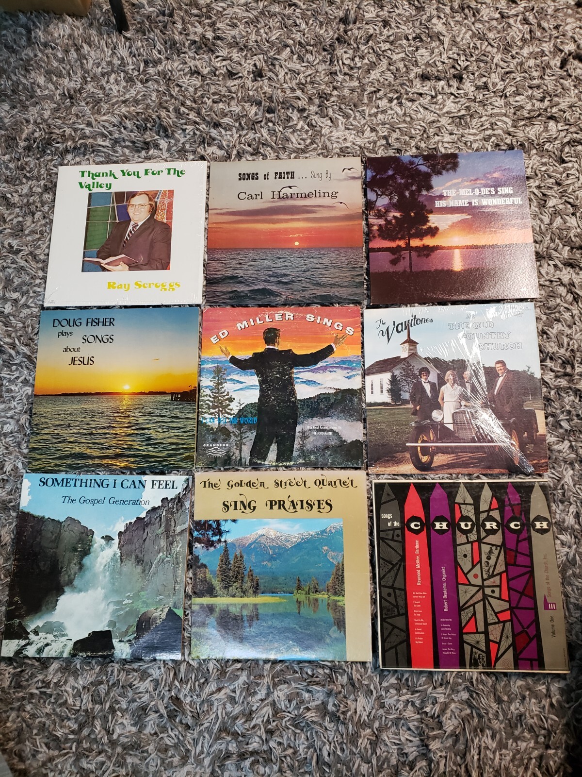 RARE Private Press Lot of 9 Records Religious LP’s