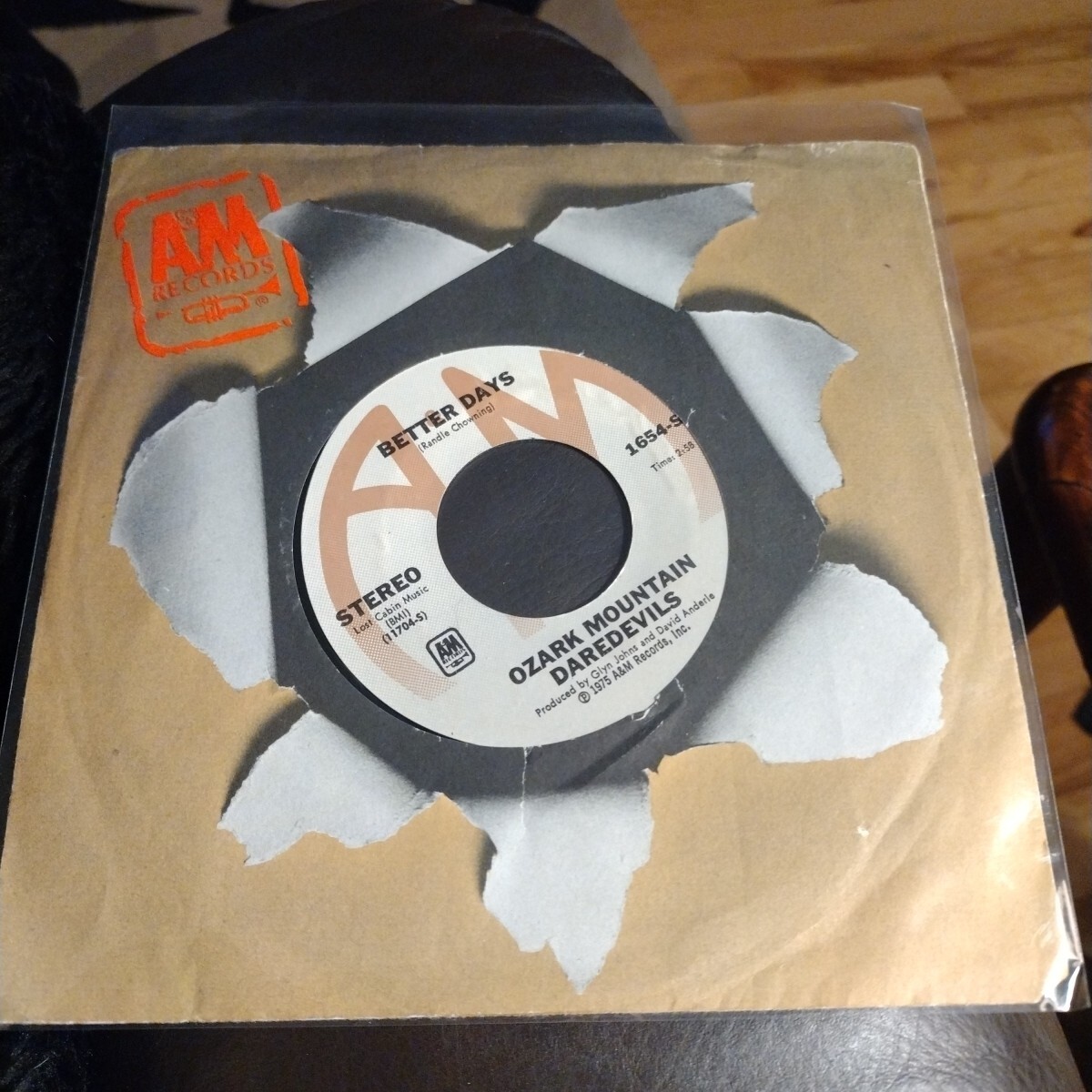 OZARK MOUNTAIN DAREDEVILS BETTER DAYS/JACKIE BLUE A&M RECORDS VINYL 45 VG