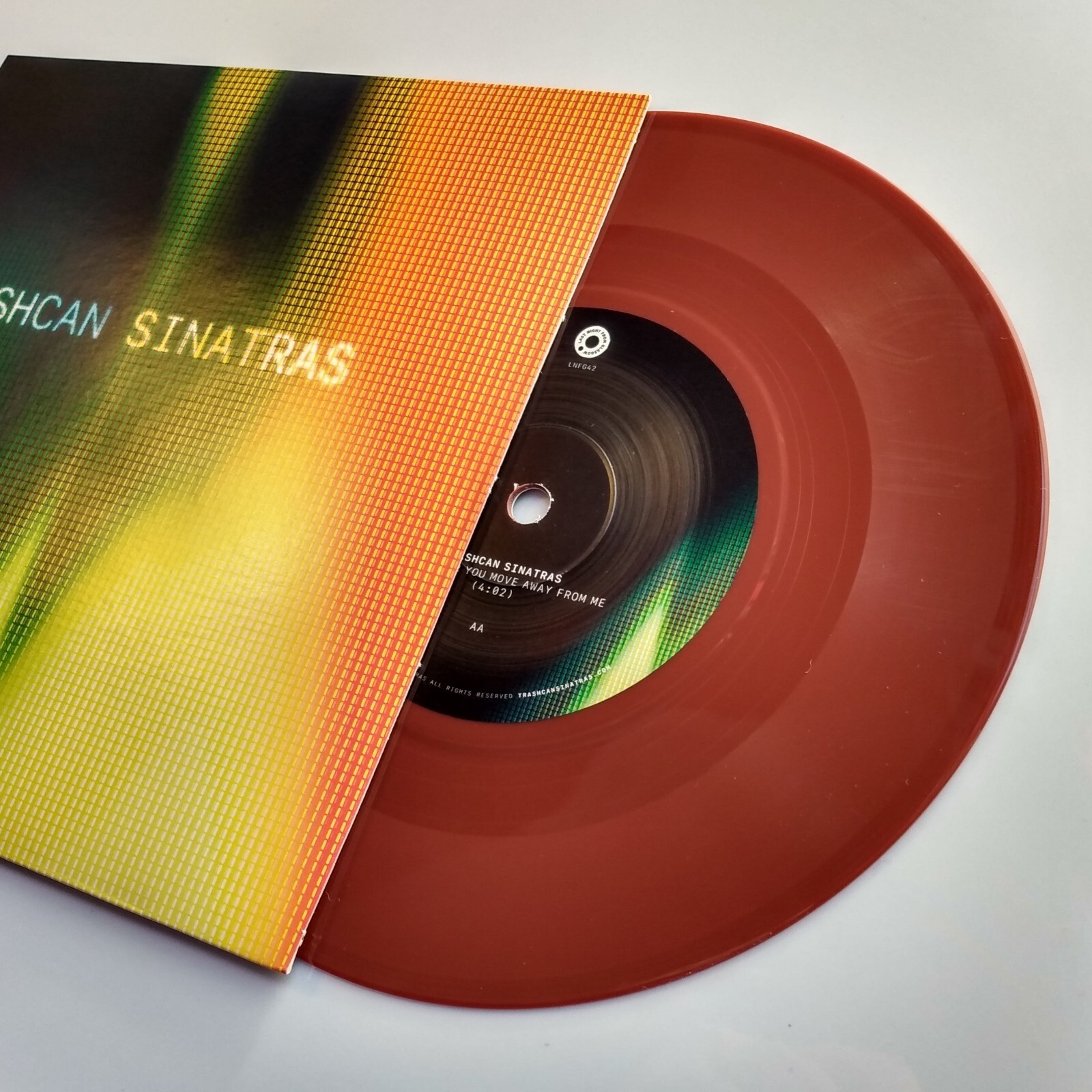 Trashcan Sinatras : Ways BURGUNDY COLORED VINYL 7″ Single Ltd Trash Can Sinatras