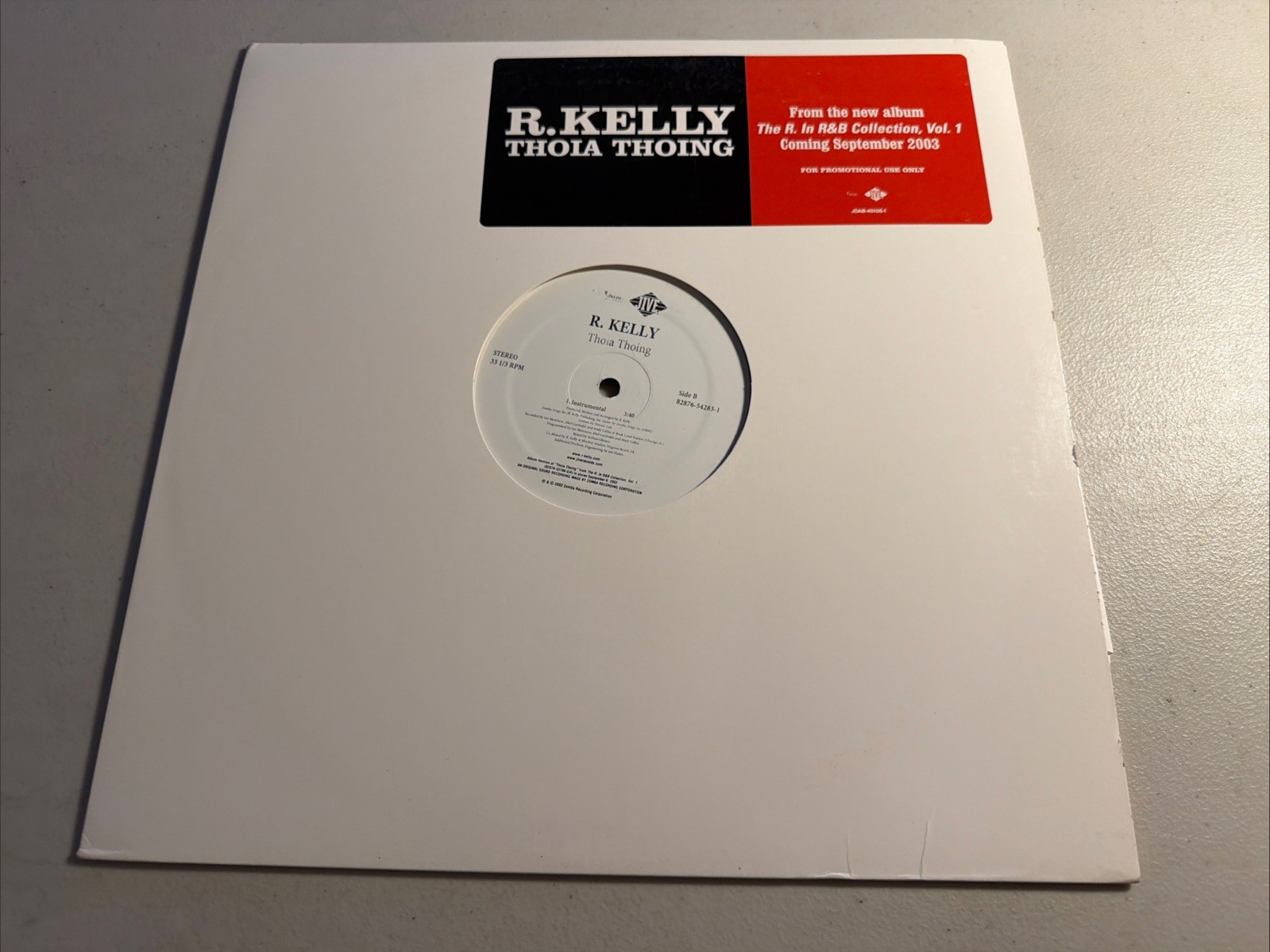 R. KELLY – THOIA THOING – 12″ VINYL PROMO 2003 JIVE