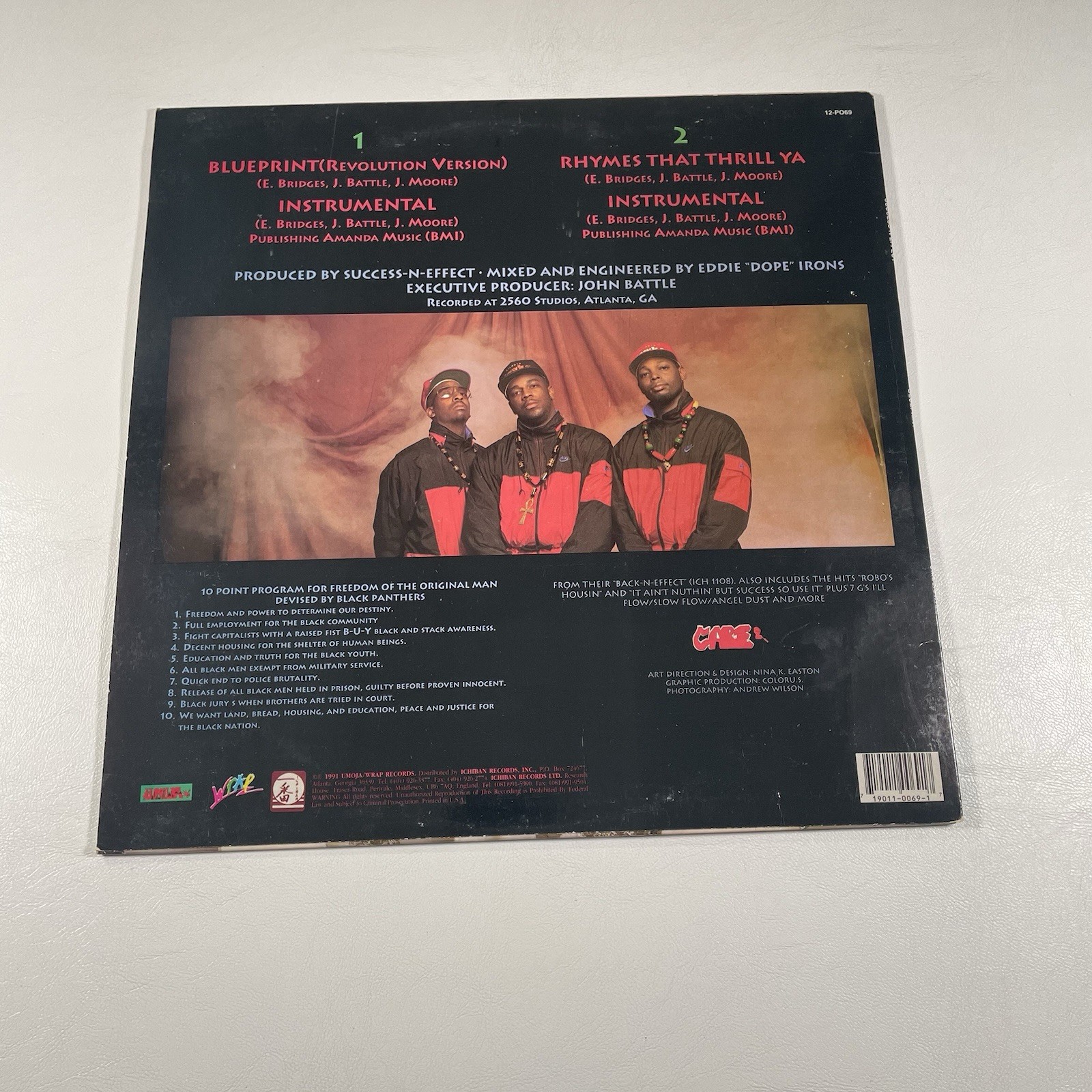 Vinyl Success N Effect Blueprint Single Hip Hop Rap Music 1991 12 In Umoja