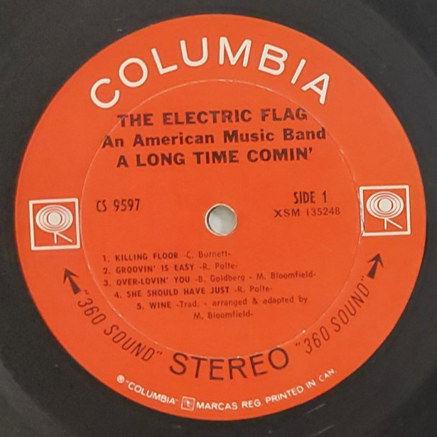 🎤︎ The Electric Flag – A Long Time Comin Columbia – STEREO 360 Blues Rock LP