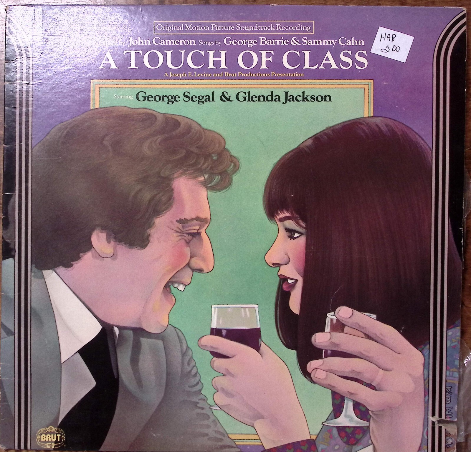GEORGE SEGAL & GLENDA JACKSON, JOHN CAMERON A TOUCH OF CLASS VINYL LP 202-36