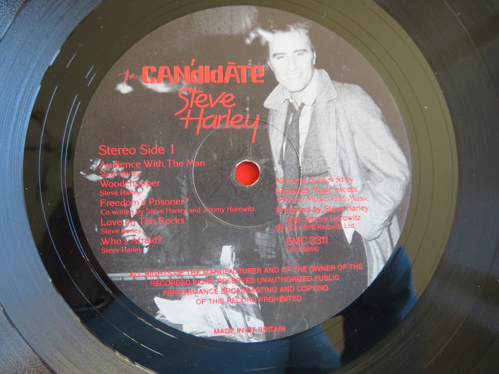 Steve Harley – The Candidate EMC 3311 VINYL NEAR MINT