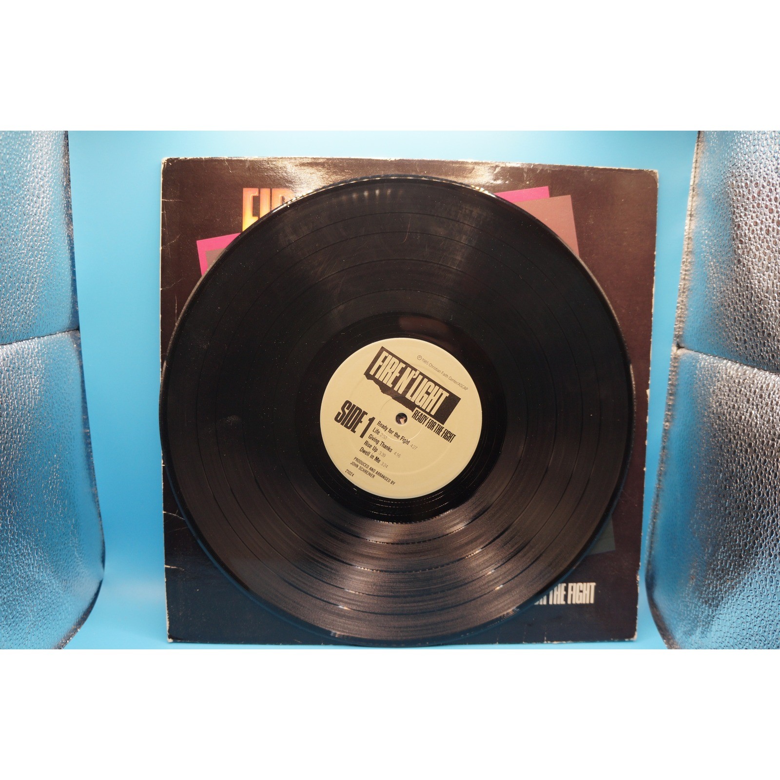 Fire N’ Light Ready For The Fight Vinyl 1985 Christian Rock CCM John Schreiner