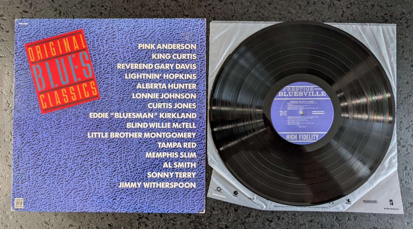 Original Blues Classics Compilation OBC-1292 Prestige Bluesville 1988 Vinyl LP