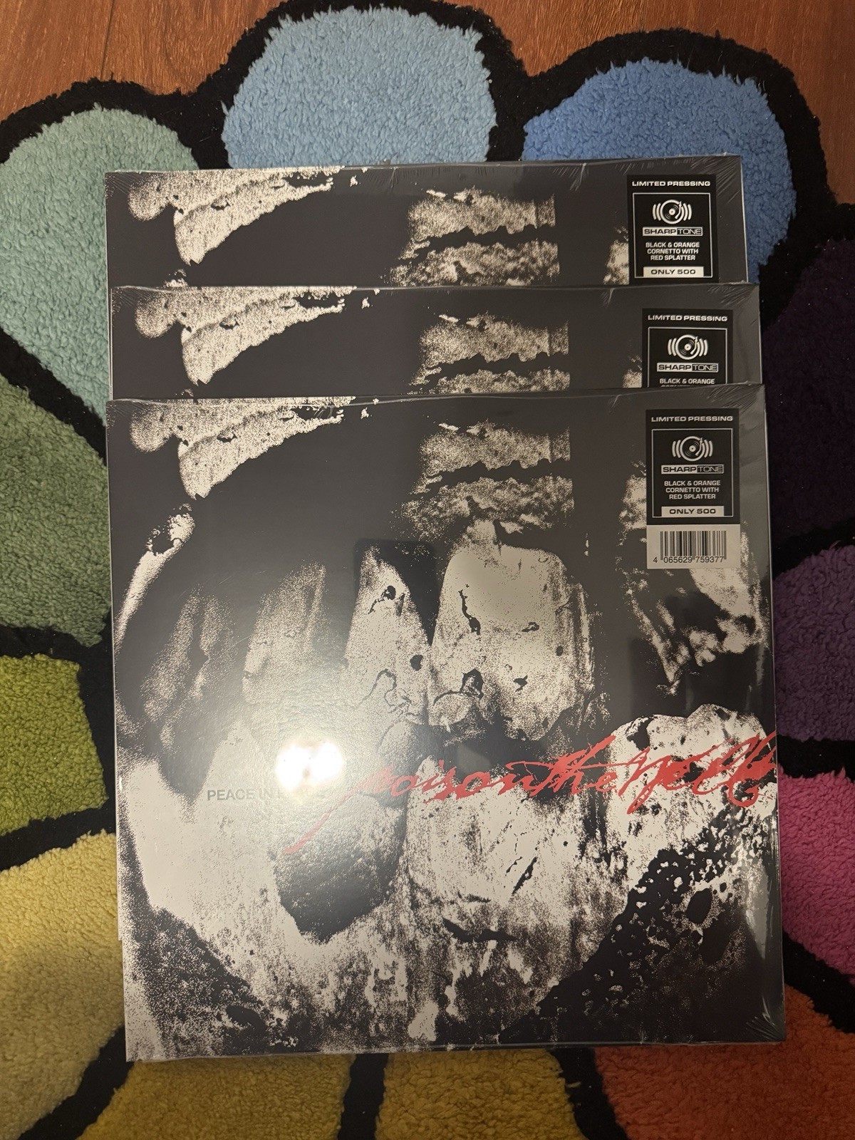 POISON THE WELL Peace In Place Black & Orange Cornetto w/ Red Splatter Vinyl LP