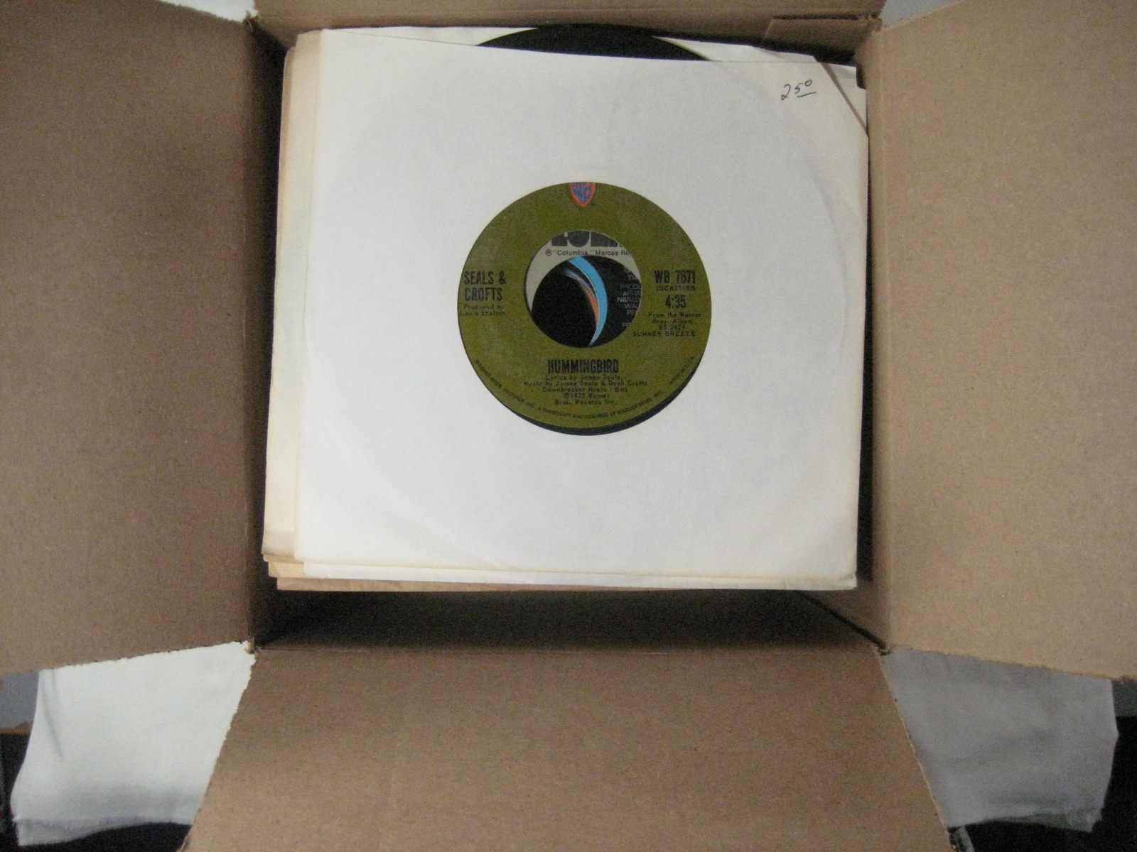 record lot 45 rpm VG+/NM- 100 vinyl w/ sleeves Pop hits 70s/80s FREE SHIP 5L