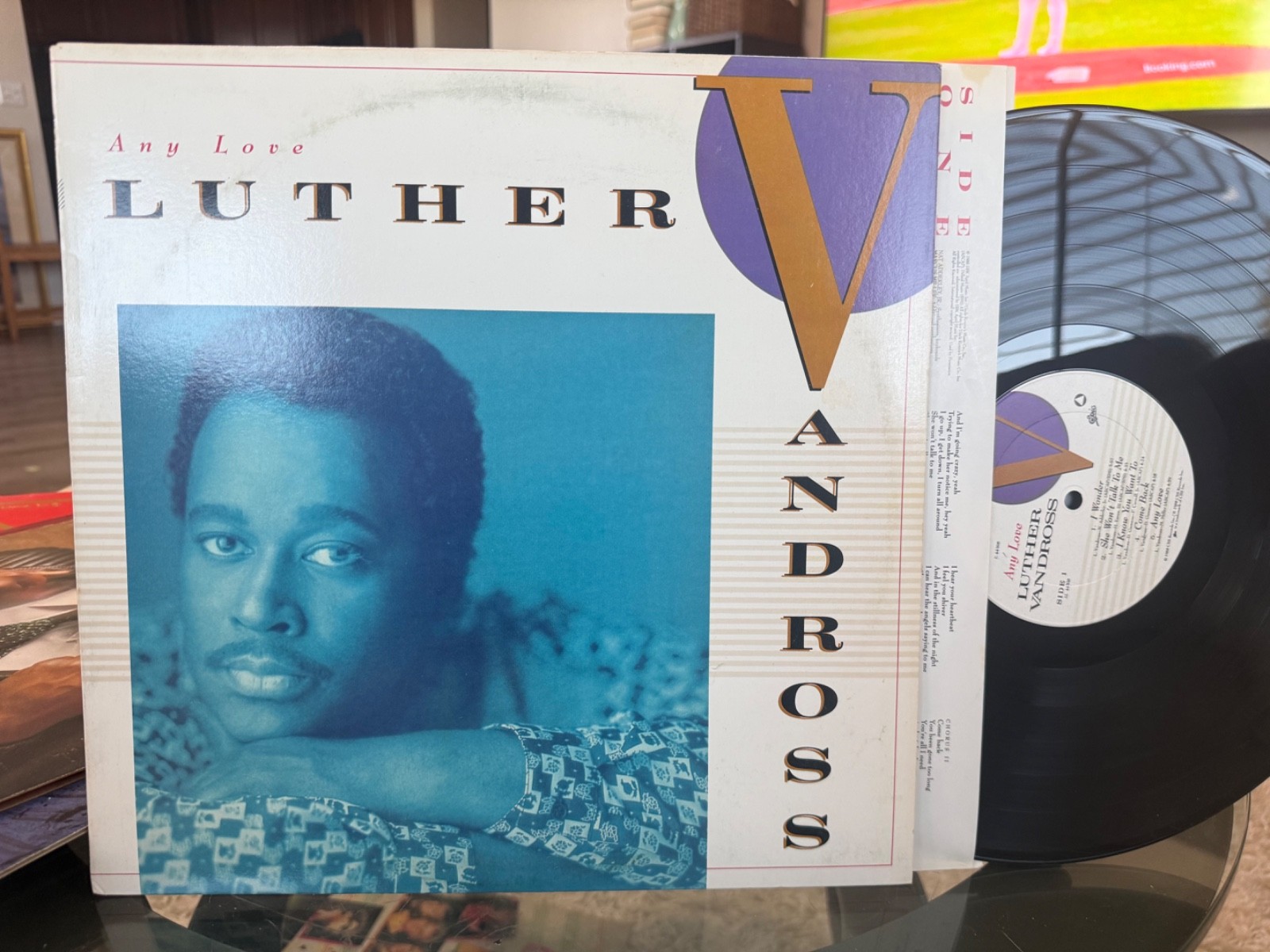 LUTHER VANDROSS ANY LOVE ~ VG++/NM VINYL LP 1988 EPIC PLAYS GREAT LOW$$
