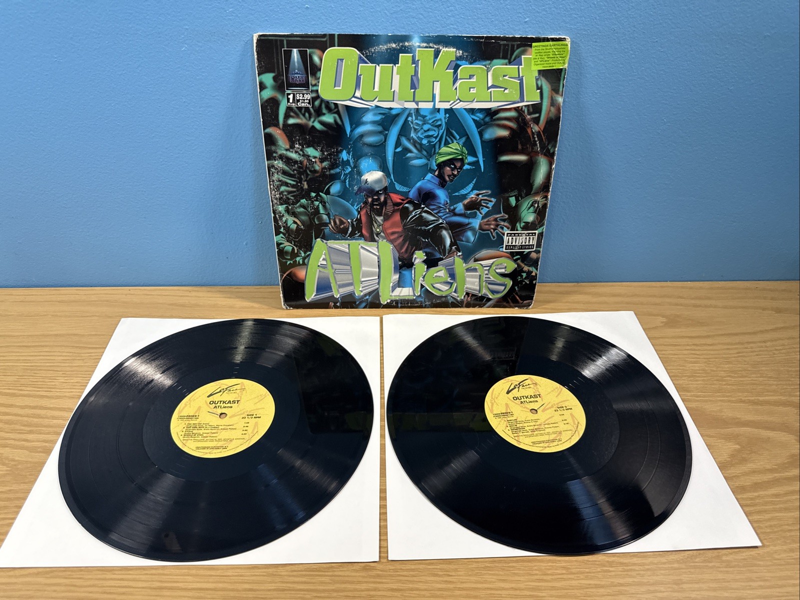 Outkast ATLiens 2 x Vinyl LP – 1996 First Pressing 73008-26029-1 LaFace