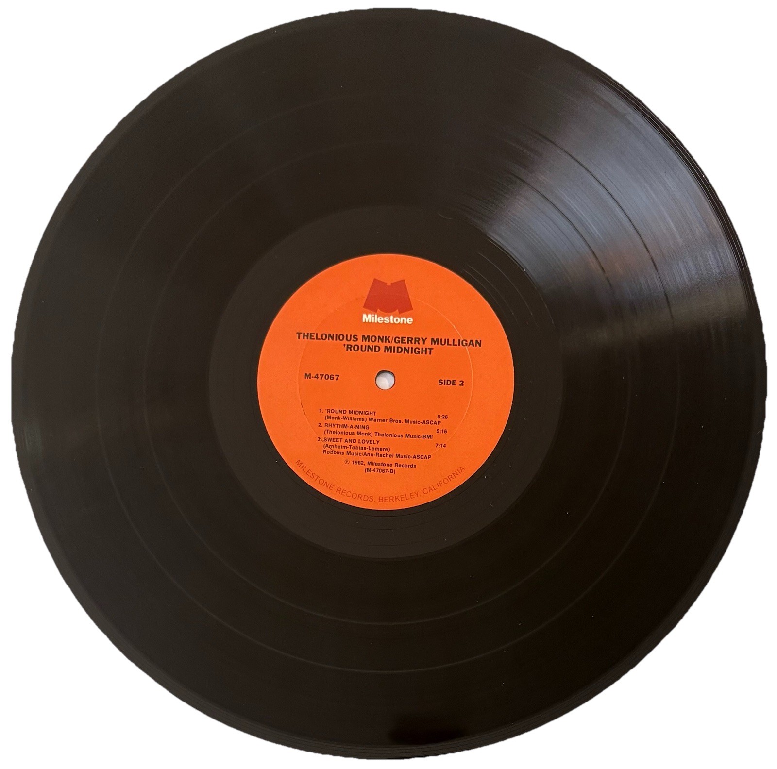 Thelonious Monk / Gerry Mulligan ‎- ‘Round Midnight 2 Vinyl LP Gold Stamp Promo