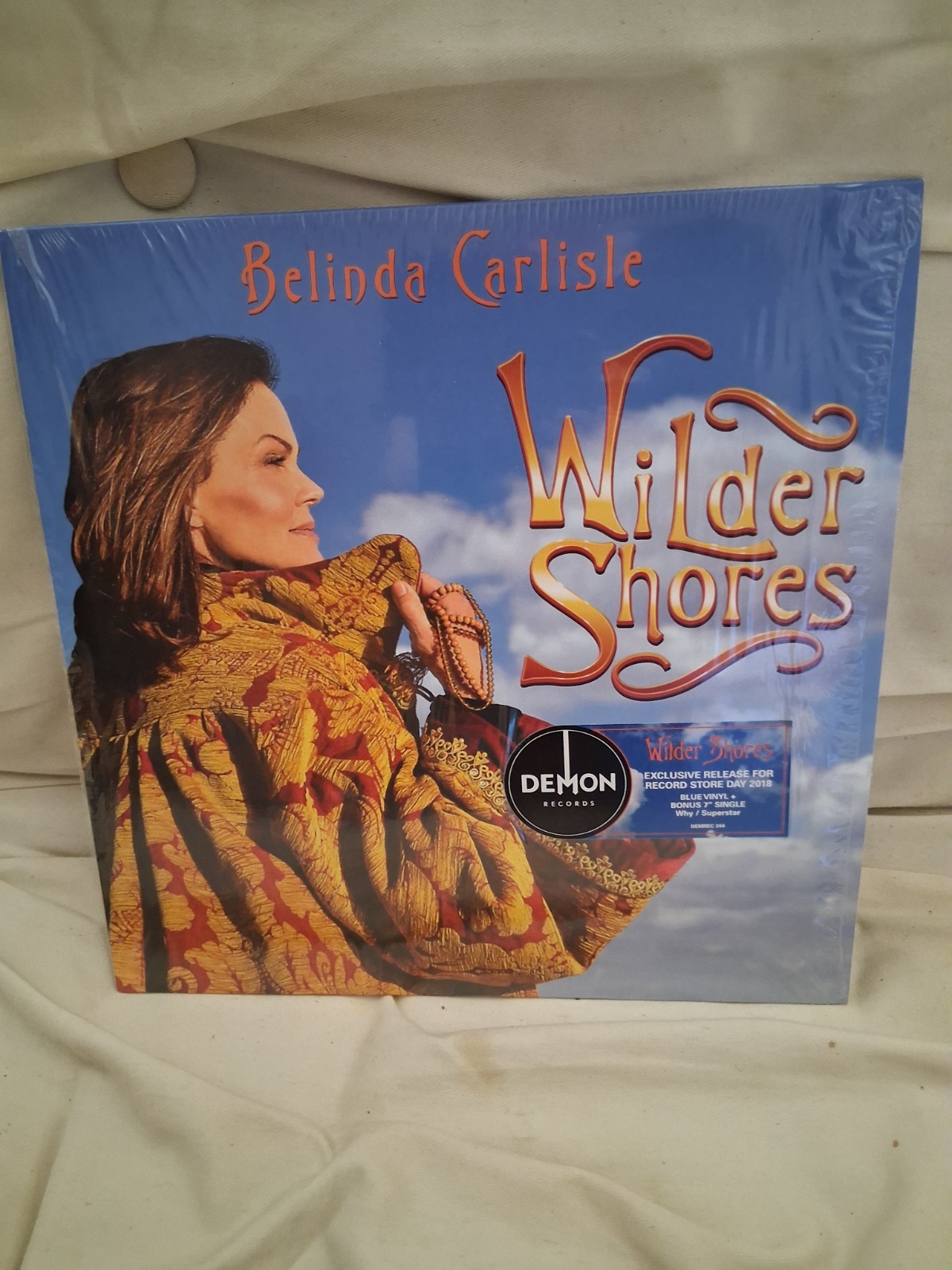 BELINDA CARLISLE LP + 7″ Wilder Shores BLUE Vinyl RECORD STORE DAY 2018 Bonus 7″