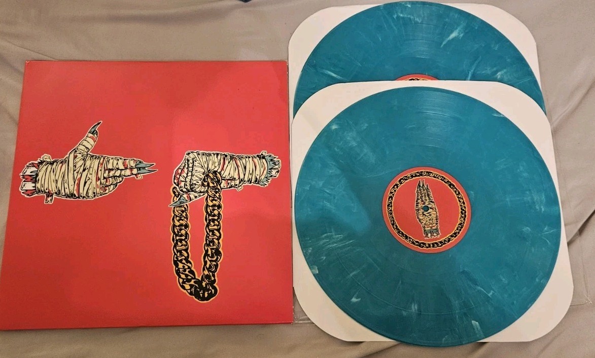 Run the Jewels 2 Killer Mike and El-p msap0005 (M) Teal Splatter