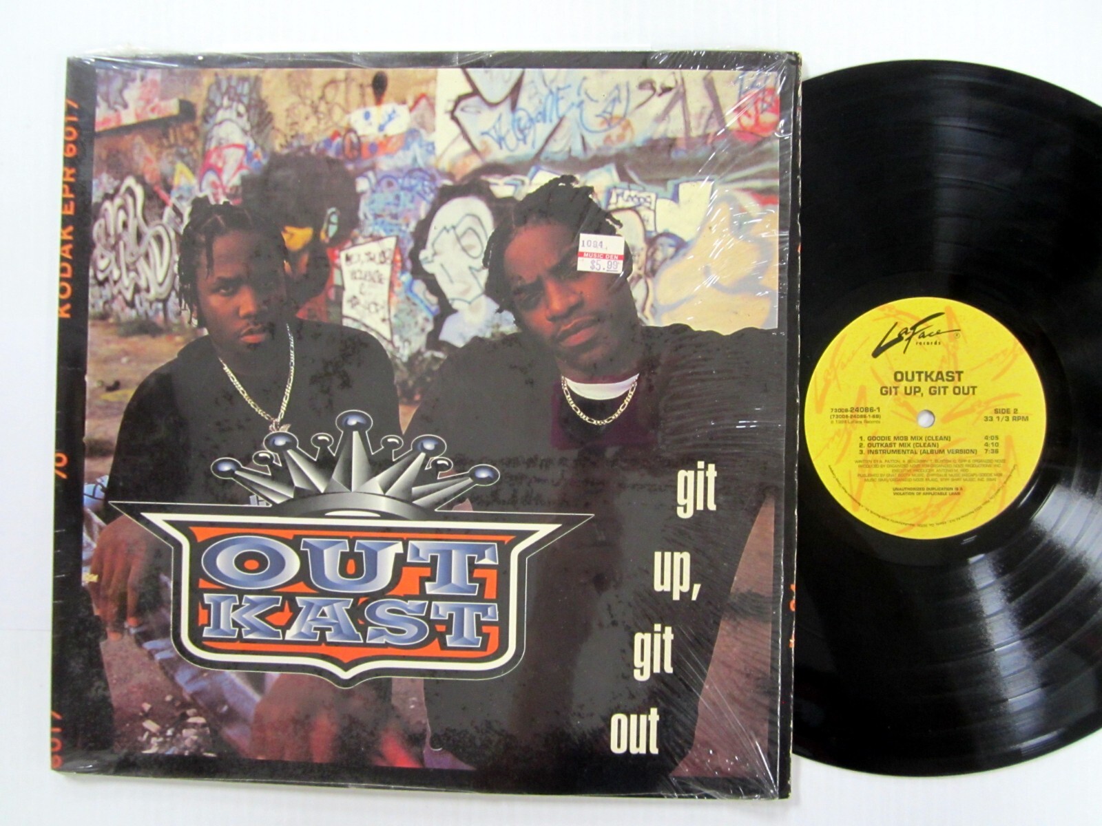 OUTKAST 12″ Git Up Git Out LA FACE 1994 VG++Hip Hop