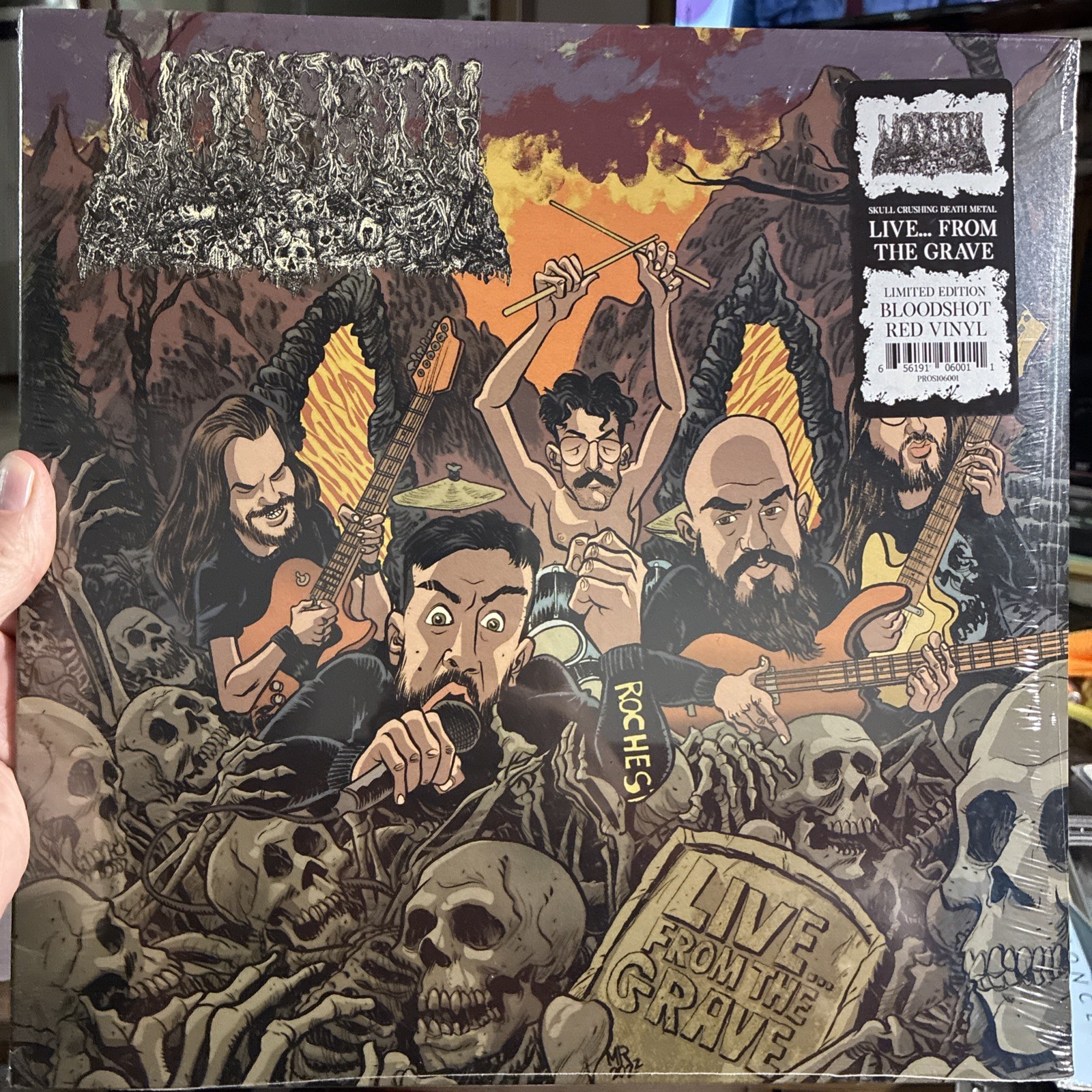 *NEW SEALED-UNDEATH-Live From The Grave, BLOODSHOT RED VINYL LP