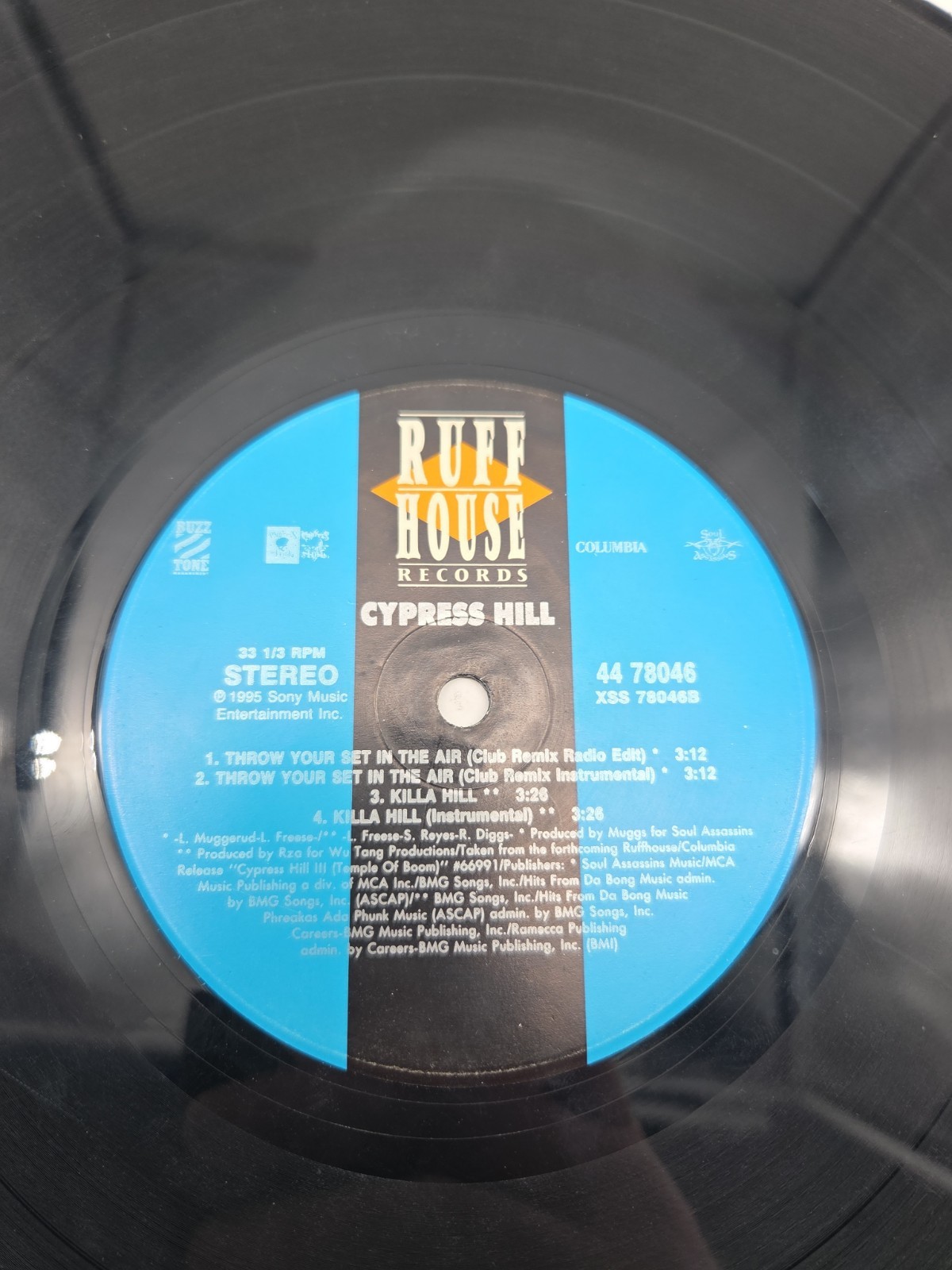 CYPRESS HILL -THROW YOUR SET IN THE AIR 12″ 662354 6 RUFFHOUSE RECORDS 1995 VG+