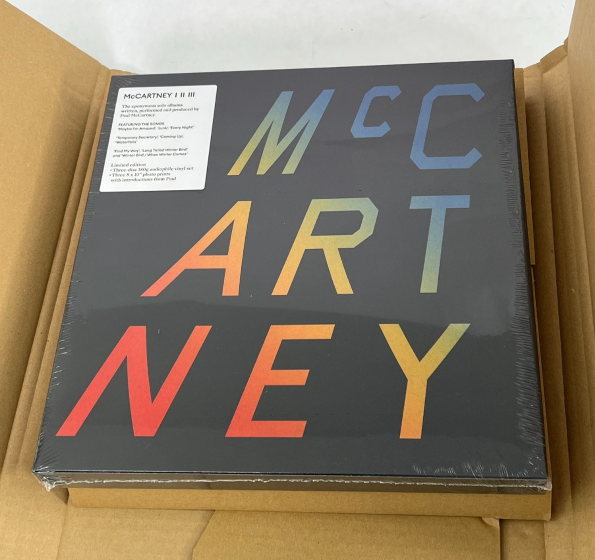 NEW Paul McCartney McCartney I, II, III LP Vinyl Record Set 3-Disc 180 G Vinyl