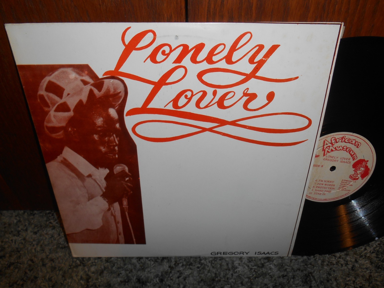 Gregory Isaacs ‎– The Lonely Lover African Museum – DEEP GROOVE LABEL Reggae LP