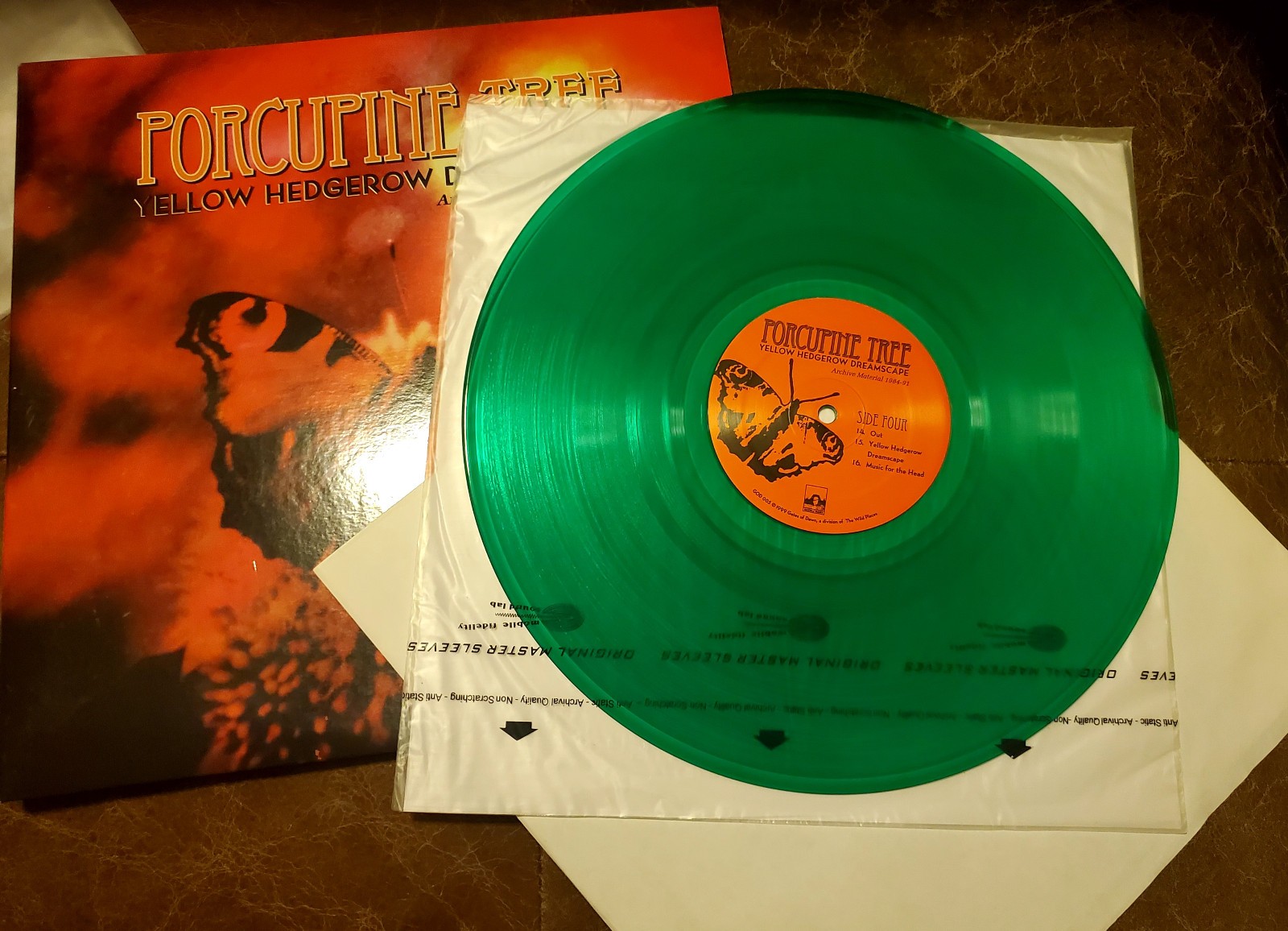 PORCUPINE TREE “Yellow Hedgerow Dreamscape” 2×12″ GREEN vinyl Steven Wilson