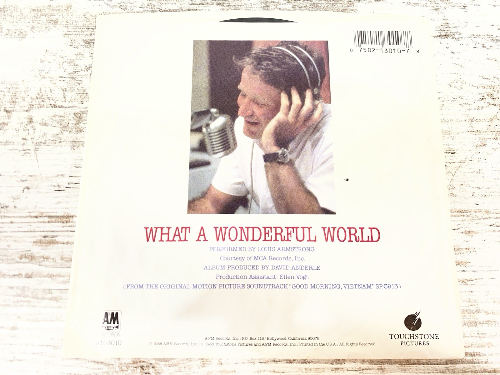 Good Morning Vietnam What A Wonderful World / Game of Love A&M Record 7″