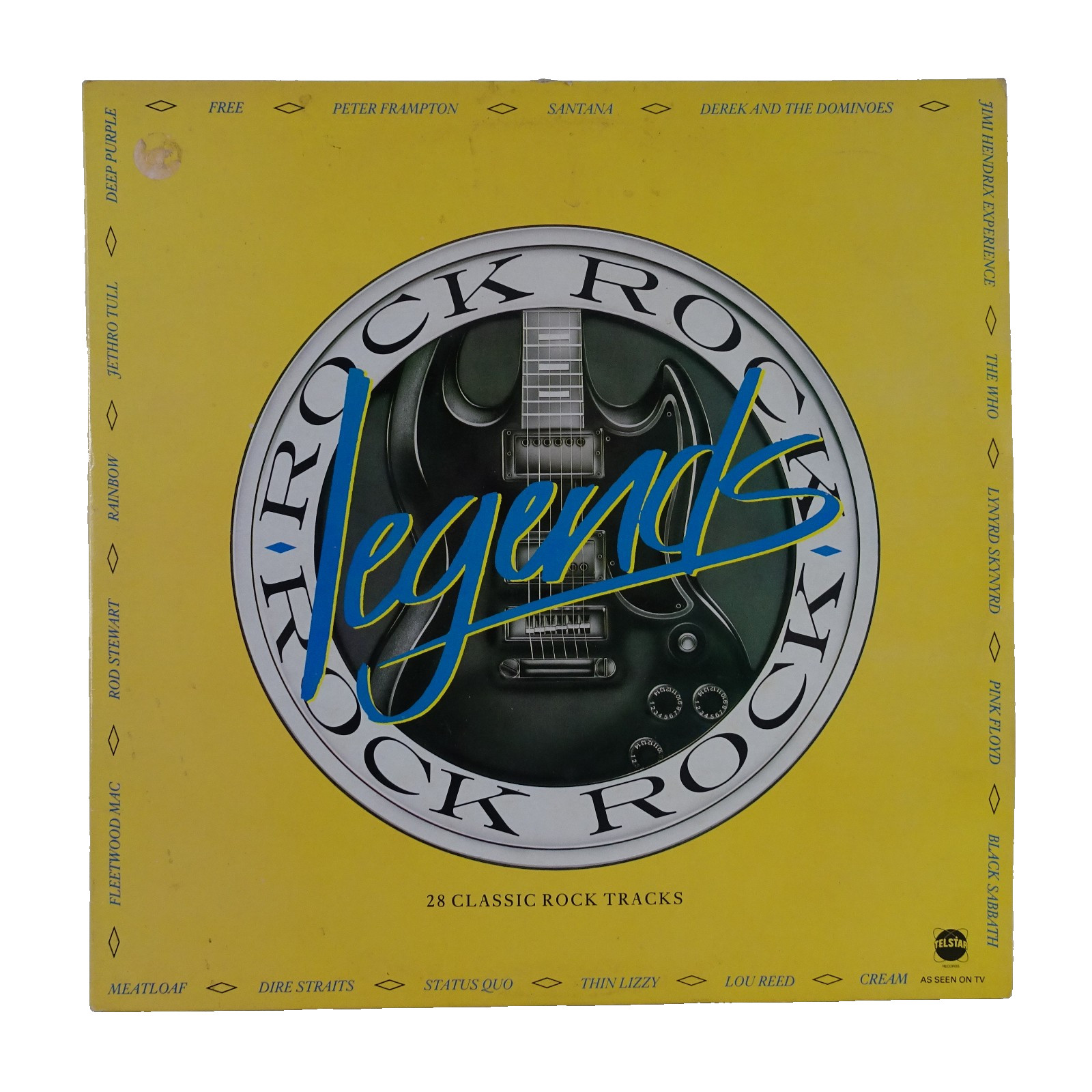 Various – Rock Legends 2 x Vinyl LP 1986 Telstar – STAR 2290 EX/VG+