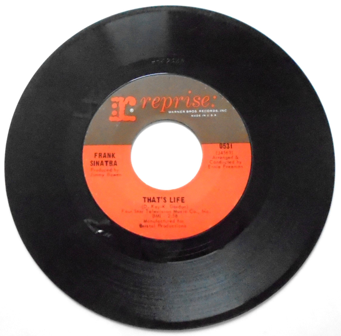 1966 Frank Sinatra That’s Life The September of My Years 45 EX/VG+ Santa Maria