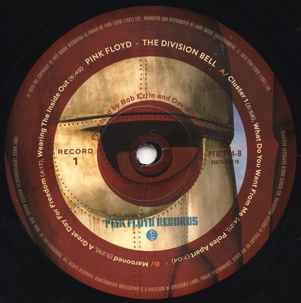Pink Floyd – The Division Bell – 2LP – Remastered – 180G – Brand New Vinyl