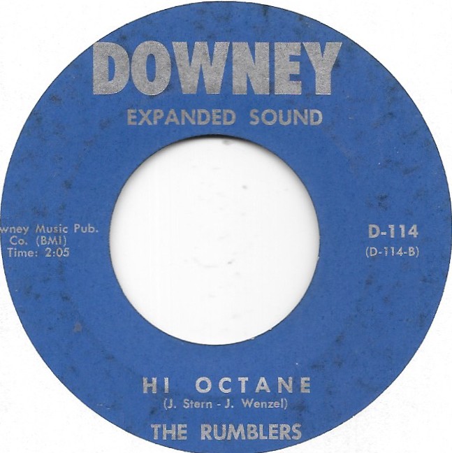 THE RUMBLERS Hi Octane/Night Scene on Downey surf 45 HEAR