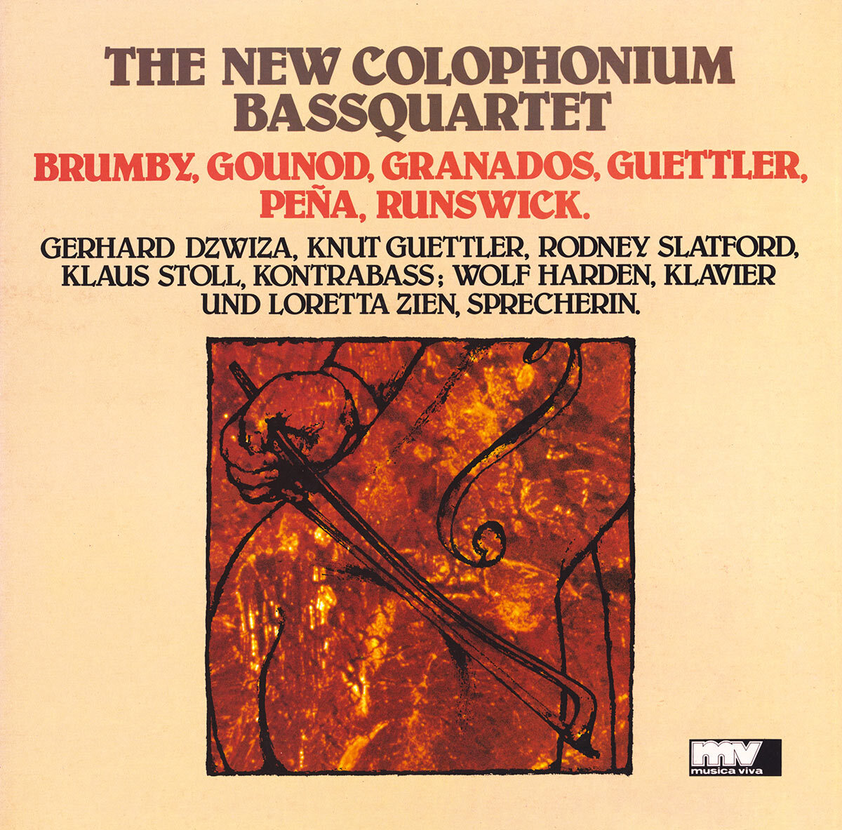 Double Bass Quartet BRUMBY GOUNOD GRANADOS GUETTLER PENA RUNSWICK Musica Viva NM