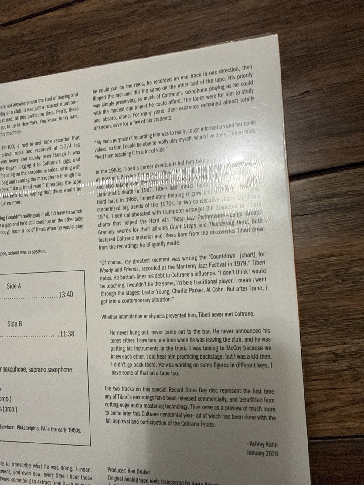 JOHN COLTRANE – THE TIBERI TAPES – A Preview Of The Mythic Recordings RSD 2026