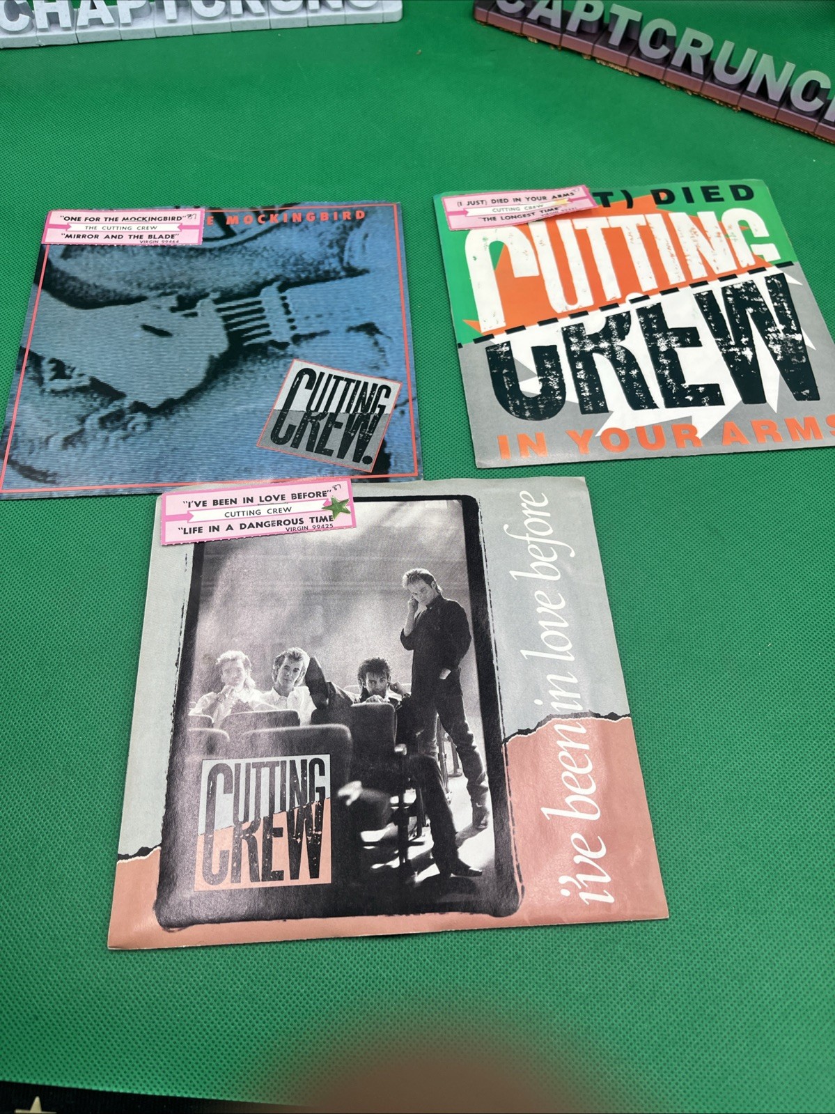 Cutting Crew Lot of 3 45 RPM Records I Just Died In Your Arms See Pics