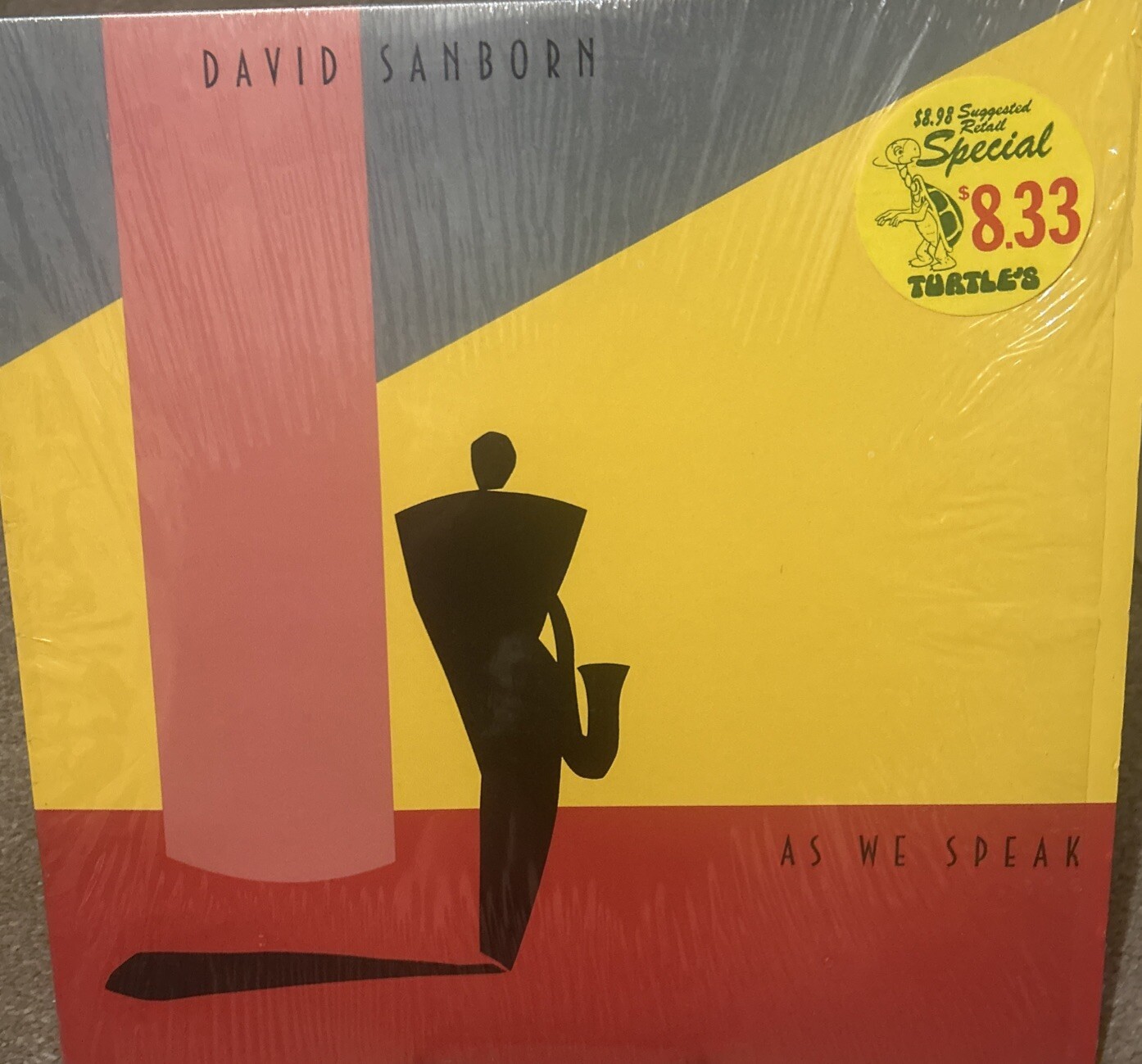 DAVID SANBORN-As We Speak Vinyl LP 1982