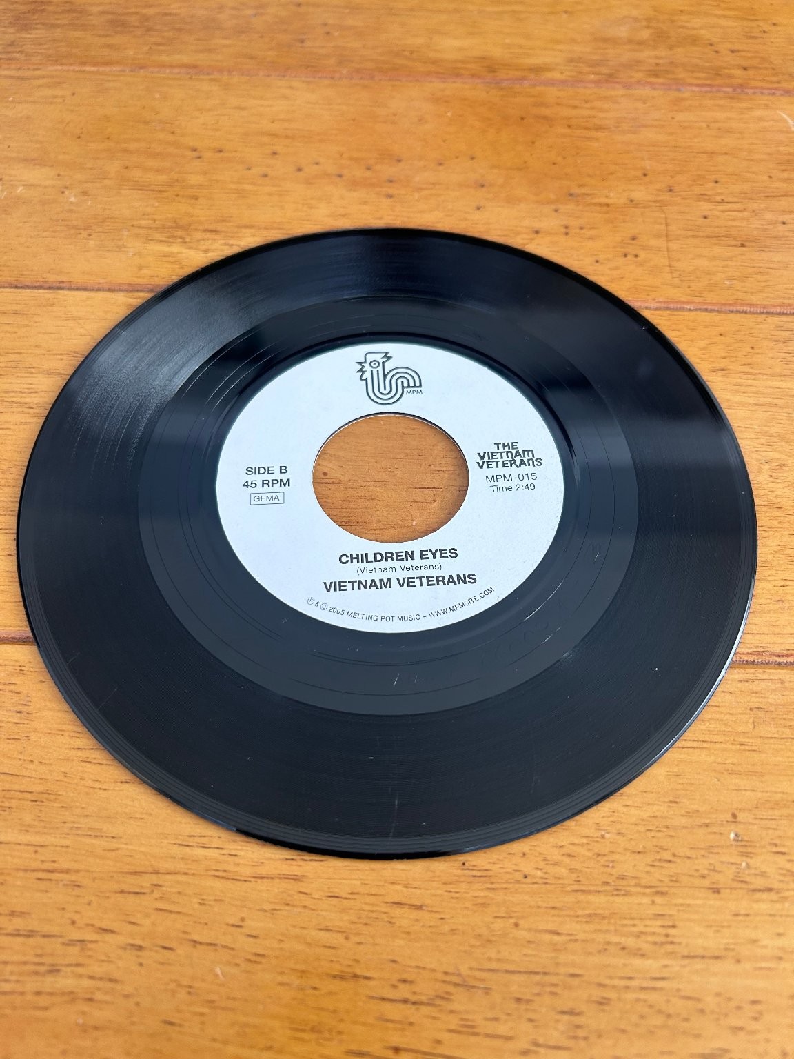 The Vietnam Veterans – I Give You My Life 7″ Single 2005 Melting Pot Funk 45 RPM