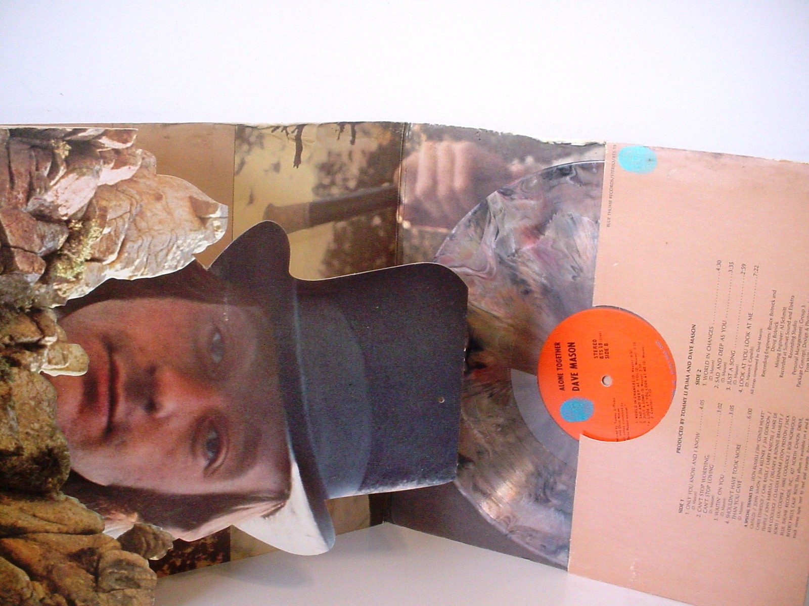 DAVE MASON Alone Together original MARBLE VINYL LP from 1970 BLUE THUMB BTS 19