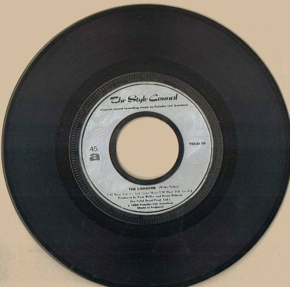 STYLE COUNCIL LODGERS 7″ JUKEBOX SINGLE TSCO 10 PLAIN PAPER SLEEVE 1985