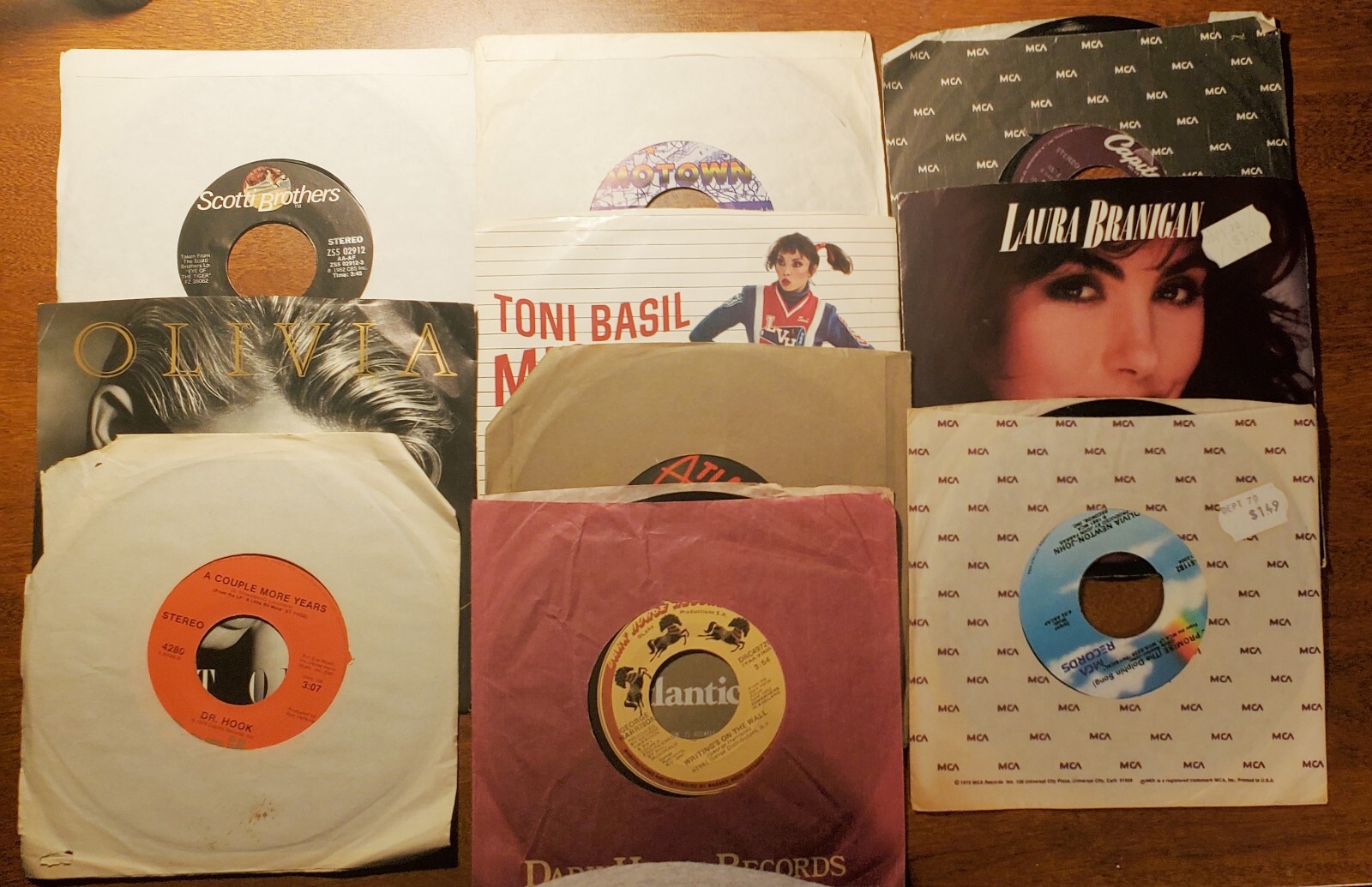 45 rpm records lot assorted artists