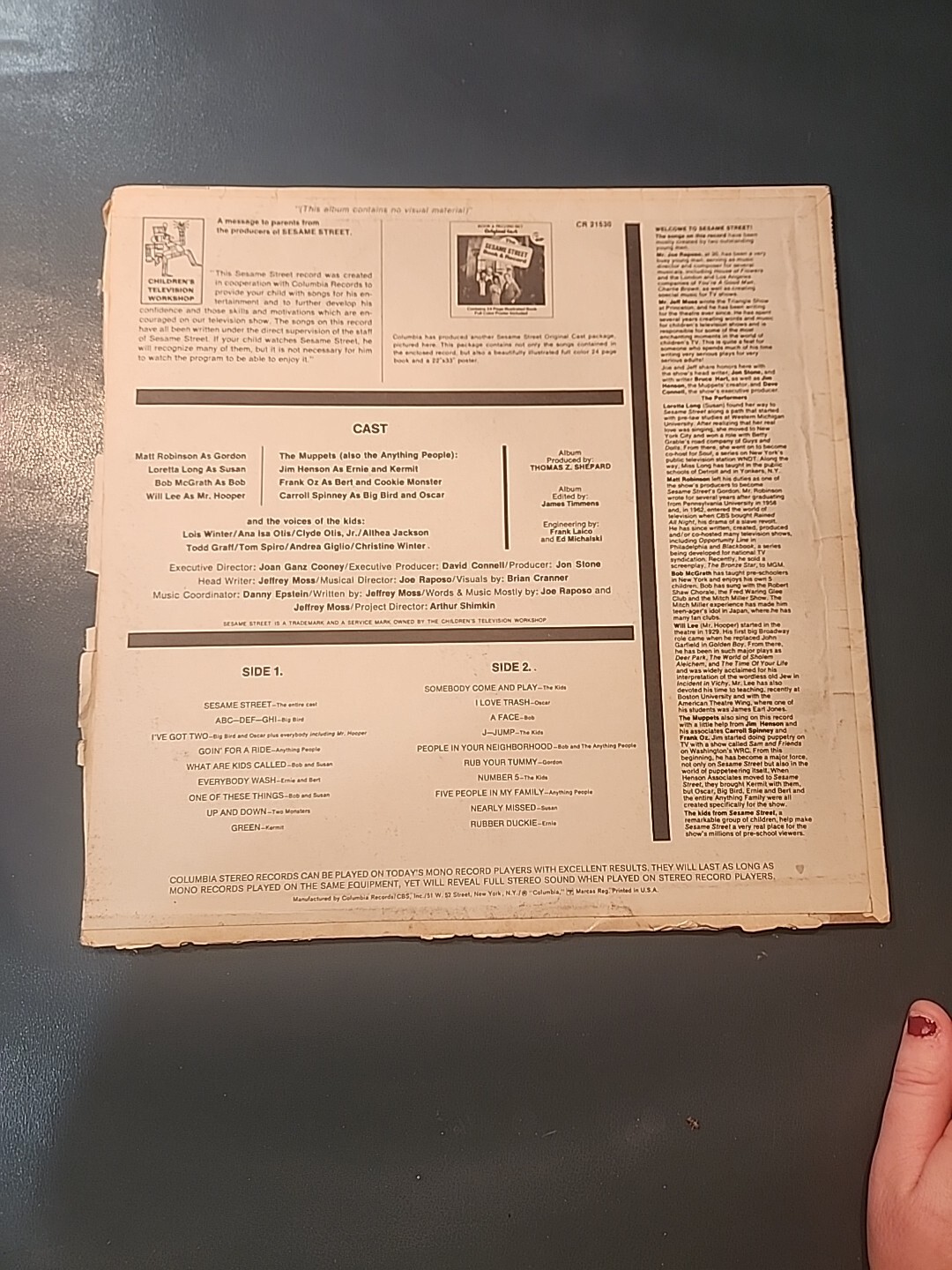 Vintage Walt Disney Records – BUYER’S CHOICE! & Original Cast Record Sesame St.