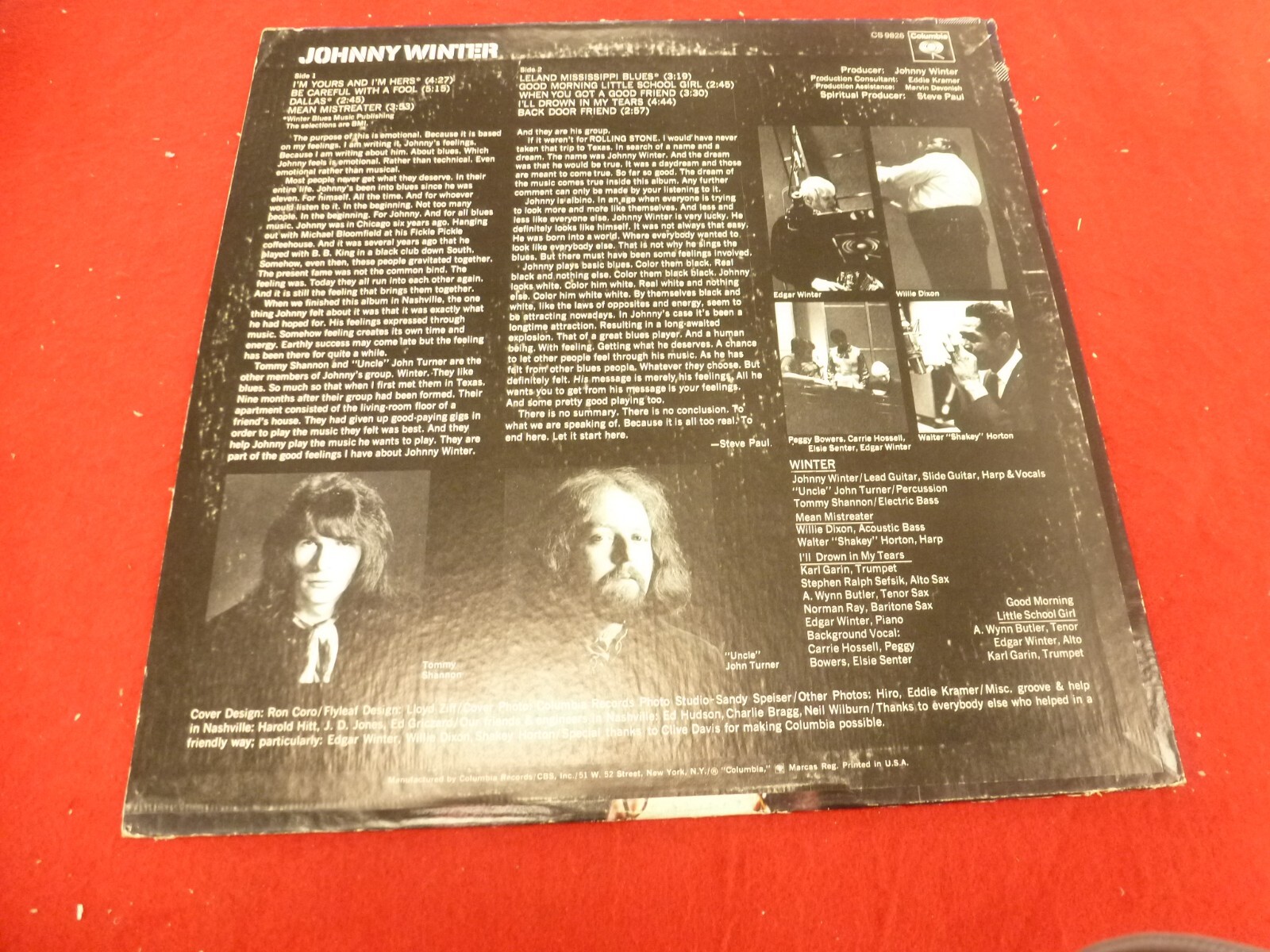 Johnny Winter, Lp/ Vinyl, CS 9826