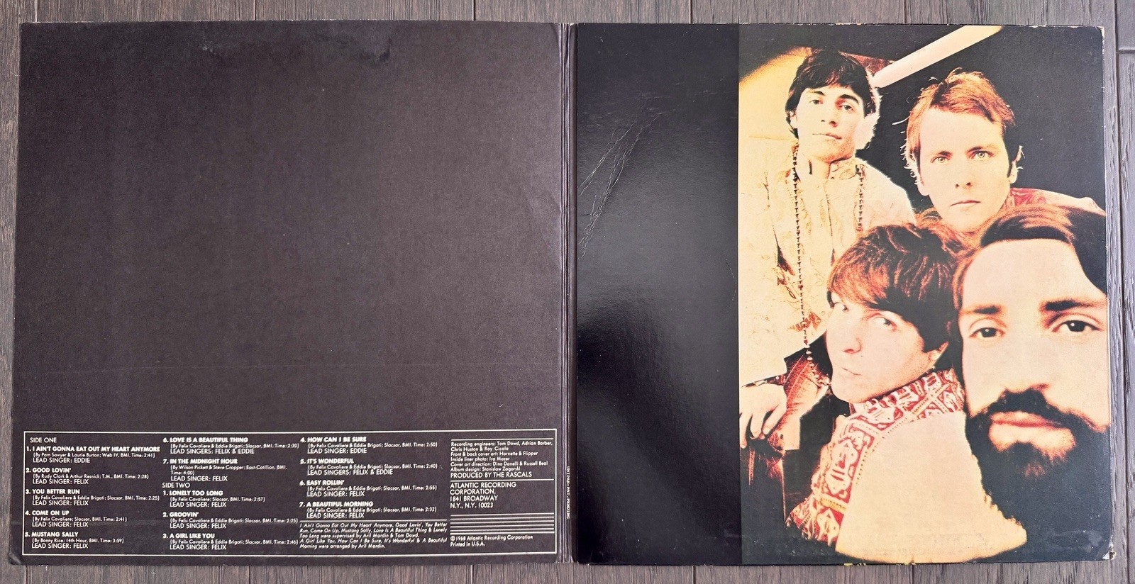 The Rascals Time Peace Greatest Hits LP 1968 Atlantic SD 8190 VG/VG
