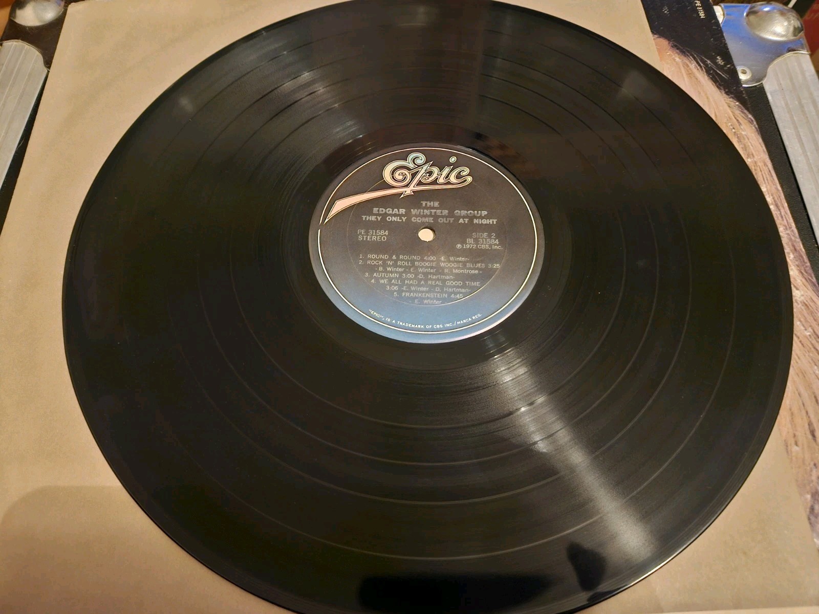 Vintage Edgar Winter Group They Only Come Out at Night Vinyl LP 1972