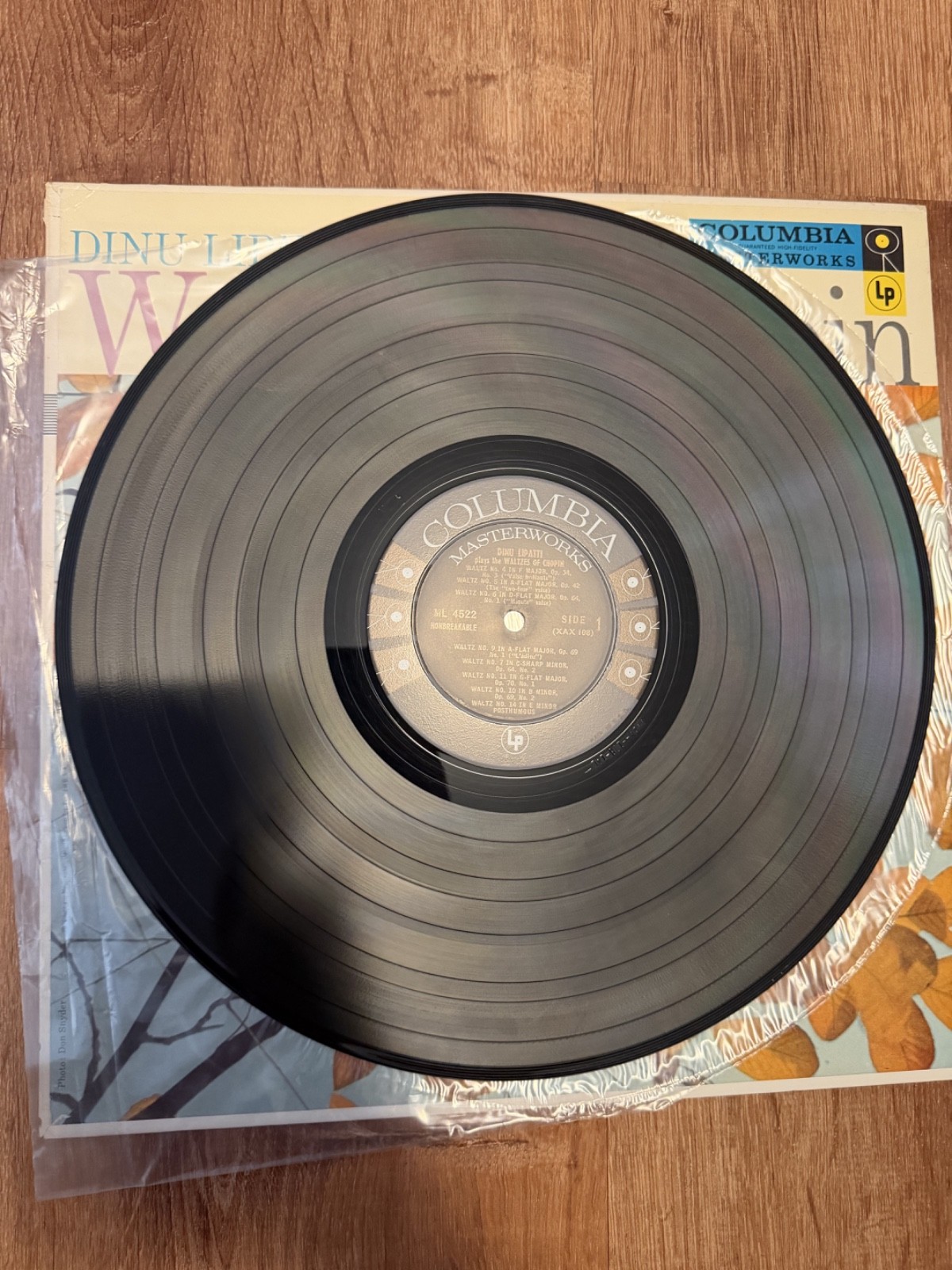 Dinu Lipatti Plays the Waltzes of Chopin Columbia Masterworks LP Mono ML 4522